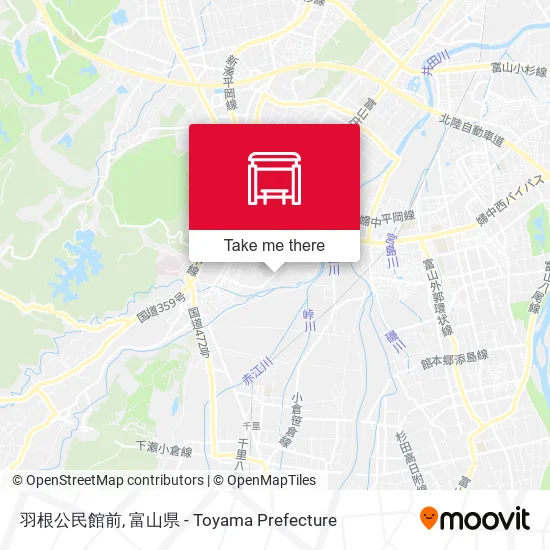 羽根公民館前 map