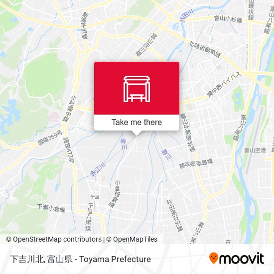 下吉川北 map