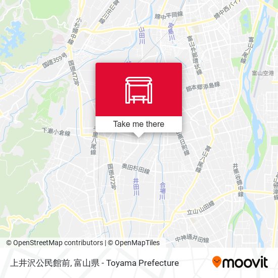 上井沢公民館前 map