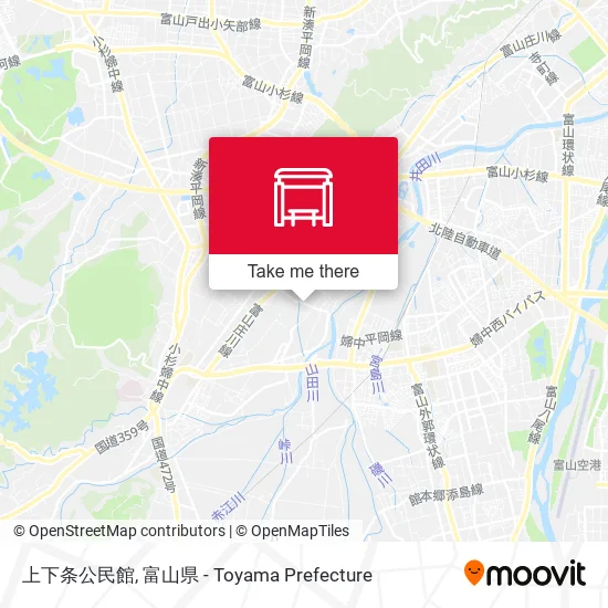 上下条公民館 map