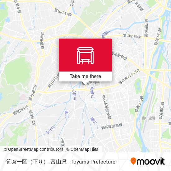 笹倉一区（下り） map