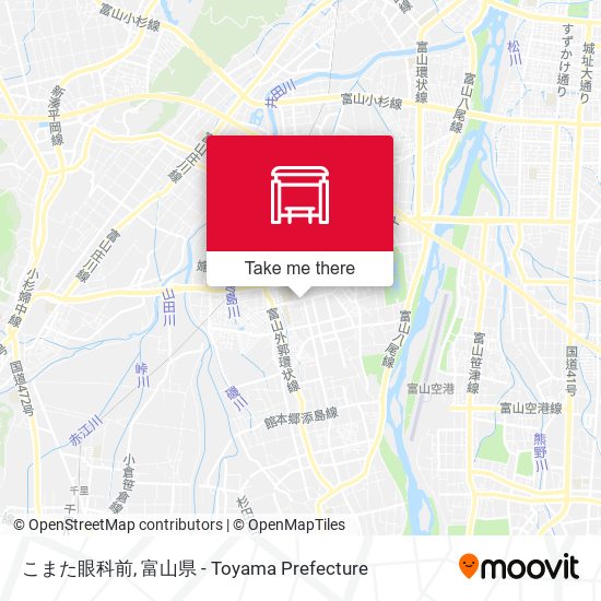こまた眼科前 map