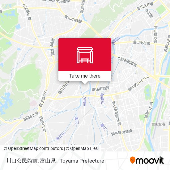 川口公民館前 map