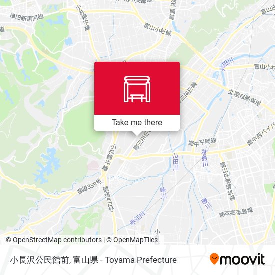 小長沢公民館前 map