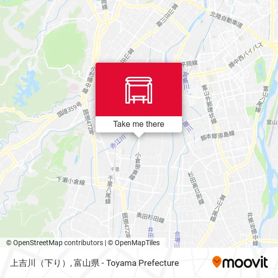 上吉川（下り） map