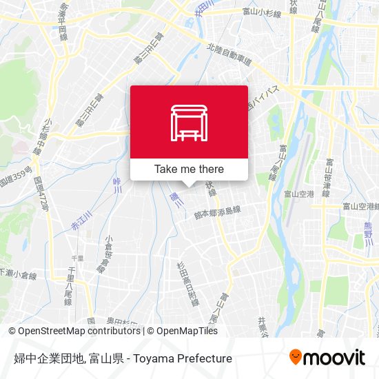 婦中企業団地 map