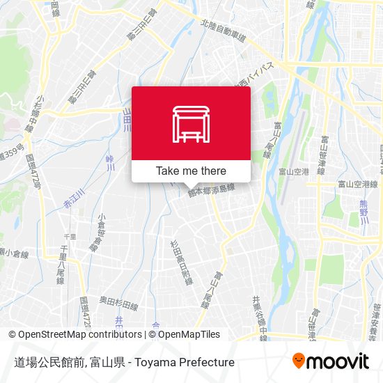 道場公民館前 map