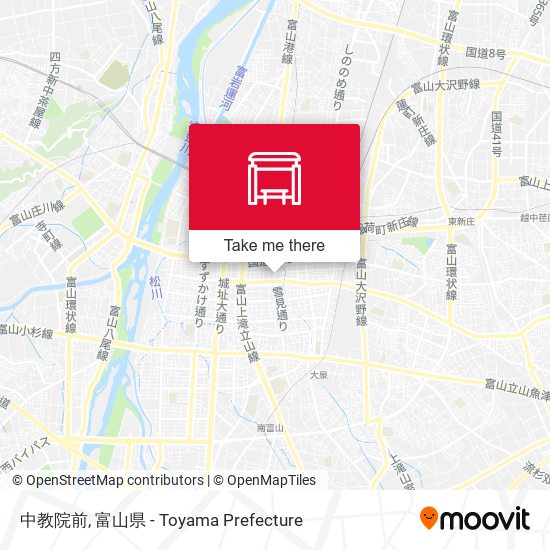 中教院前 map