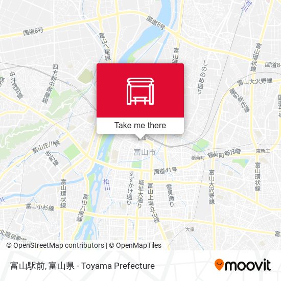 富山駅前 map