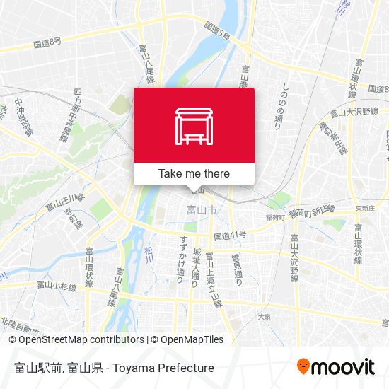 富山駅前 map