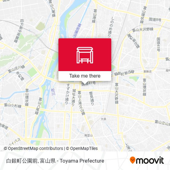 白銀町公園前 map