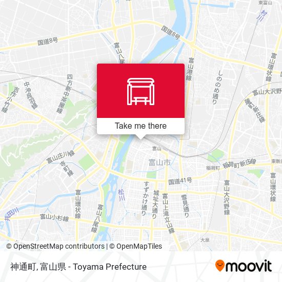 神通町 map