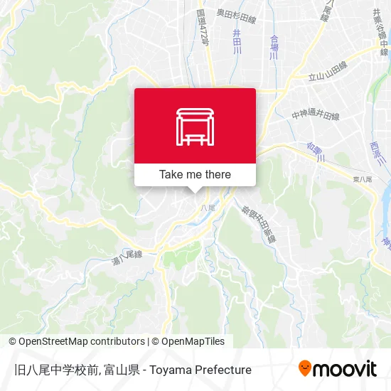 旧八尾中学校前 map