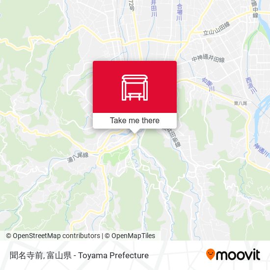 聞名寺前 map