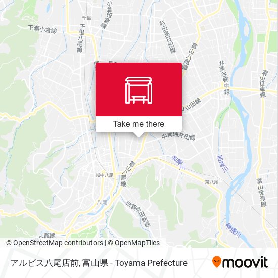 アルビス八尾店前 map