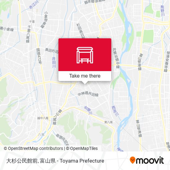 大杉公民館前 map