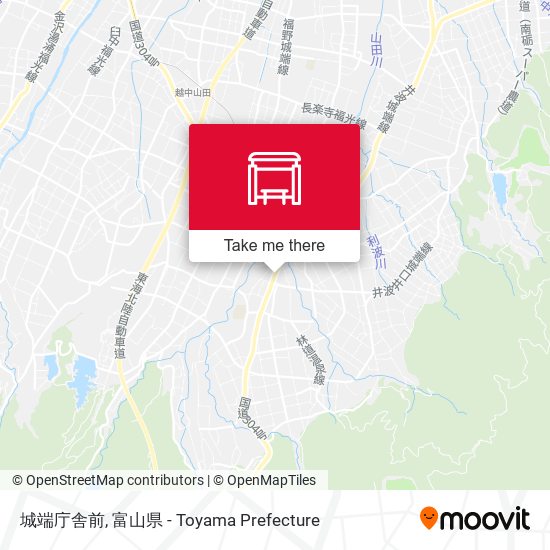 城端庁舎前 map