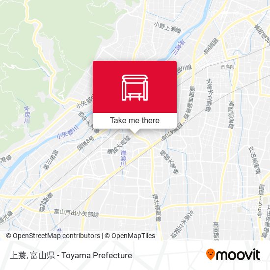 上蓑 map