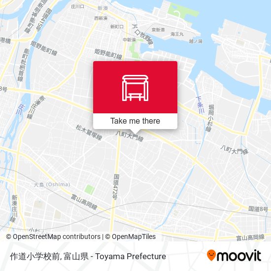 作道小学校前 map