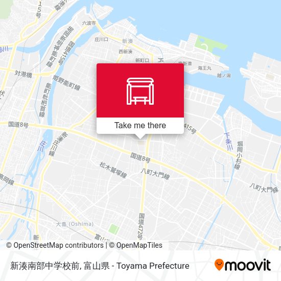 新湊南部中学校前 map