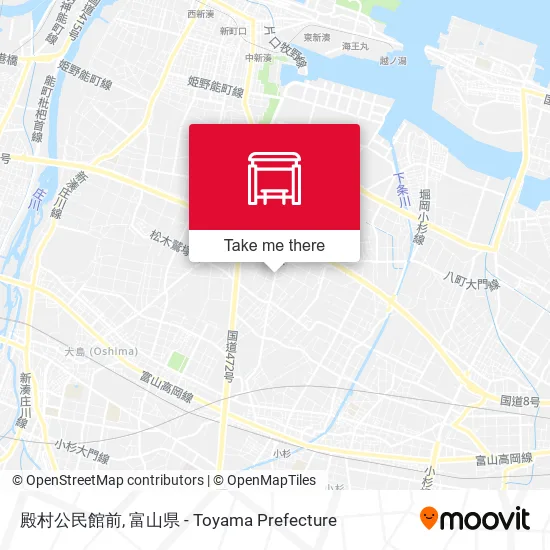 殿村公民館前 map