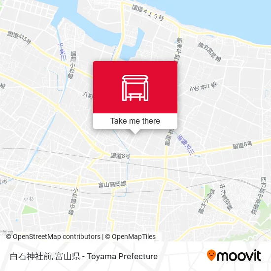 白石神社前 map