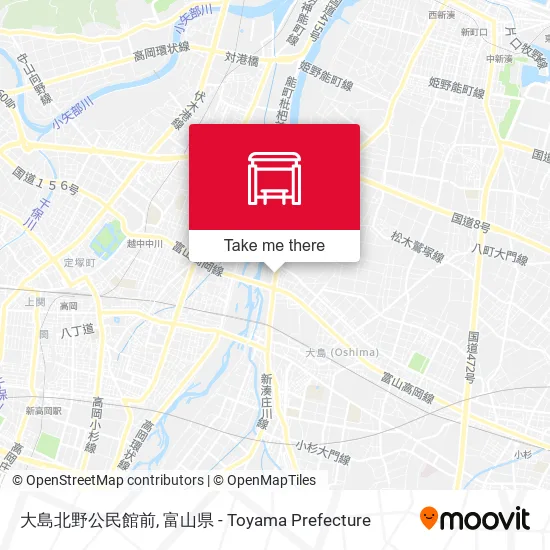 大島北野公民館前 map