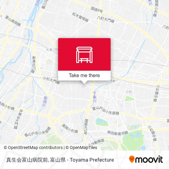 真生会富山病院前 map