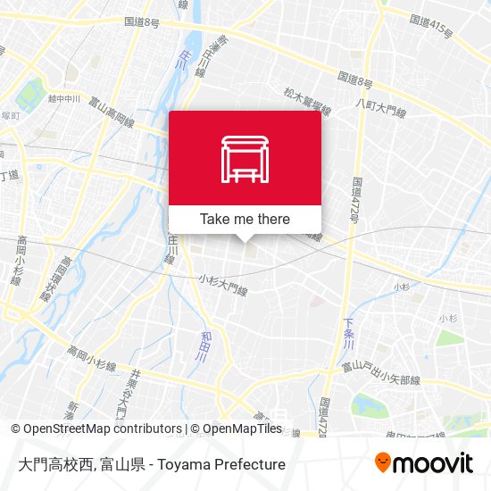 大門高校西 map