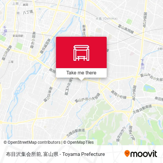 布目沢集会所前 map