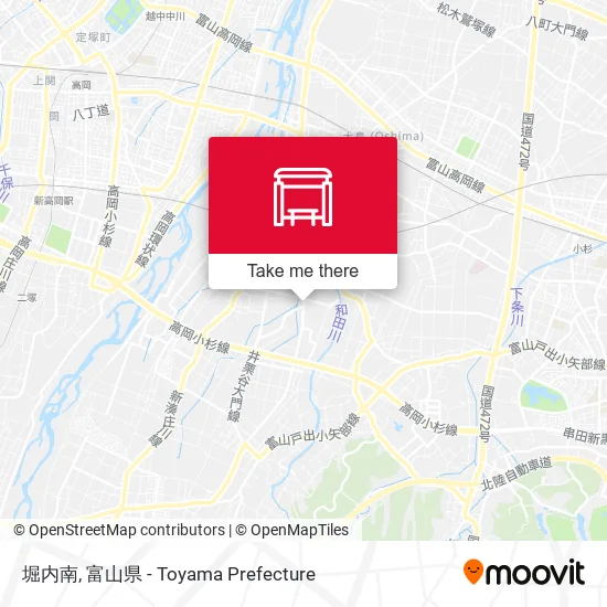 堀内南 map