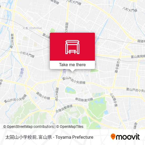 太閤山小学校前 map