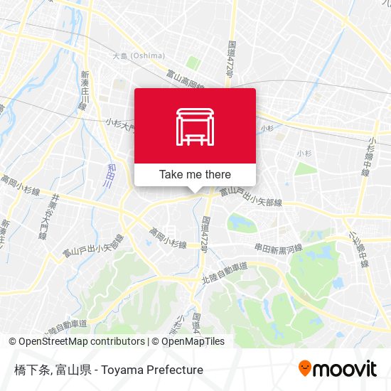 橋下条 map