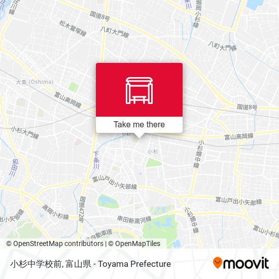 小杉中学校前 map