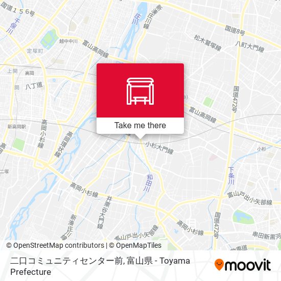 二口コミュニティセンター前 map