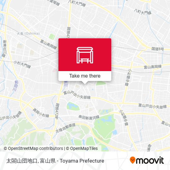 太閤山団地口 map