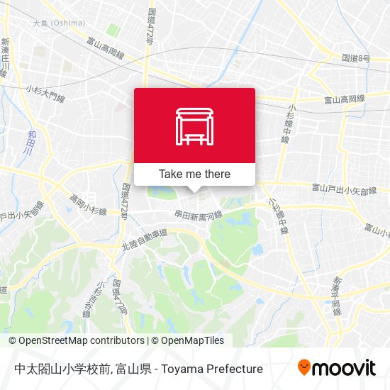 中太閤山小学校前 map