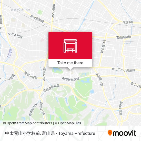 中太閤山小学校前 map
