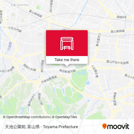 天池公園前 map