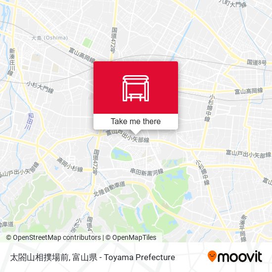 太閤山相撲場前 map