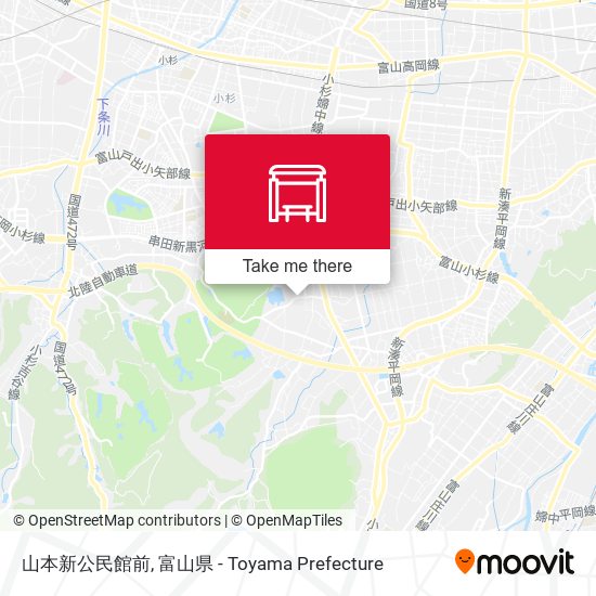 山本新公民館前 map