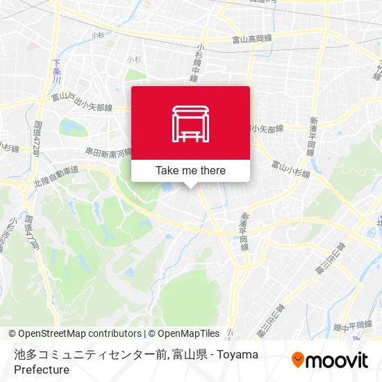池多コミュニティセンター前 map