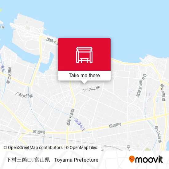下村三箇口 map