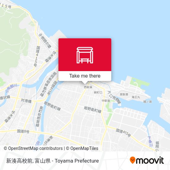 新湊高校前 map