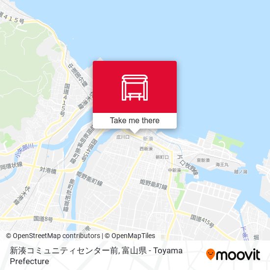 新湊コミュニティセンター前 map