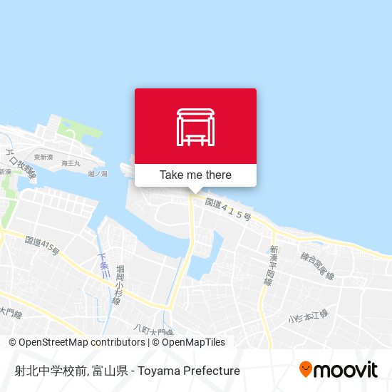 射北中学校前 map