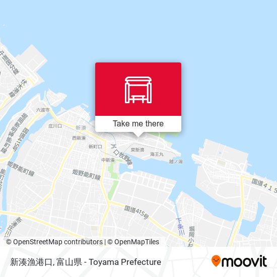 新湊漁港口 map