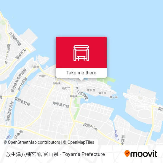 放生津八幡宮前 map