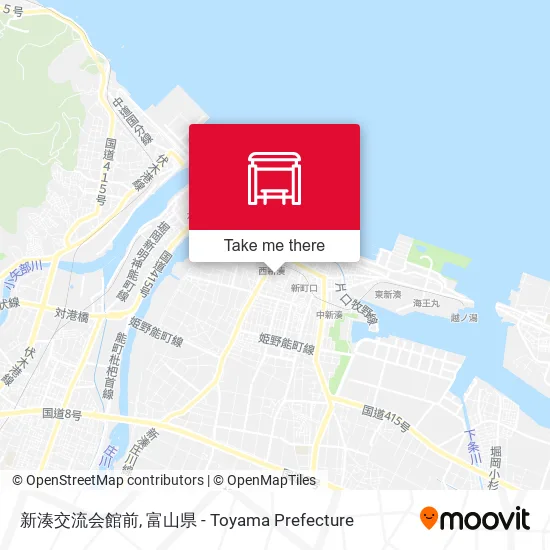 新湊交流会館前 map