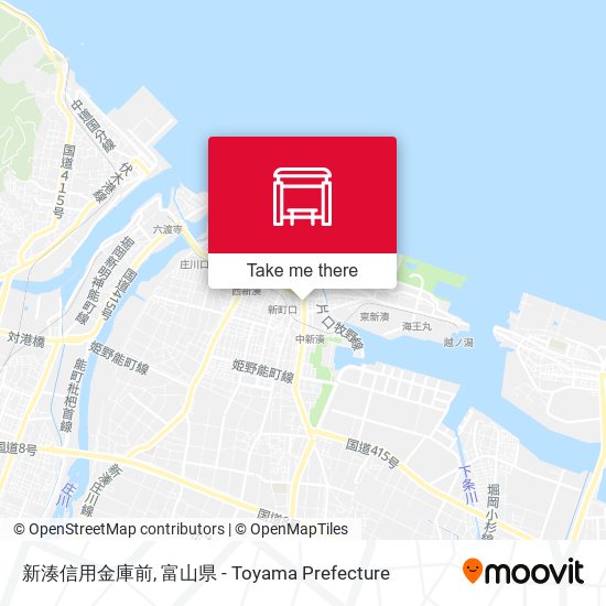 新湊信用金庫前 map